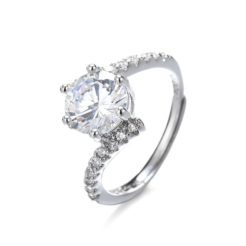 Female Moissanite Rhinestone Ring - My Store