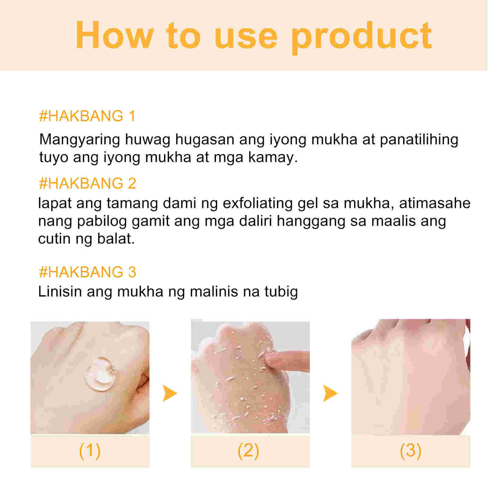 Orange Exfoliating White Cleansing Facial Gel - My Store