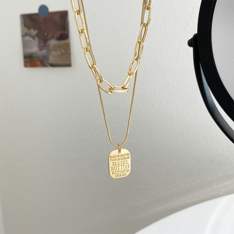 Multi Layer Punk Vintage Pendant Necklace For Women - My Store