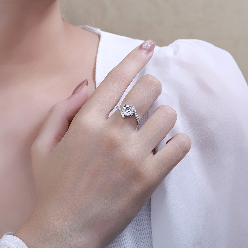 Female Moissanite Rhinestone Ring - My Store