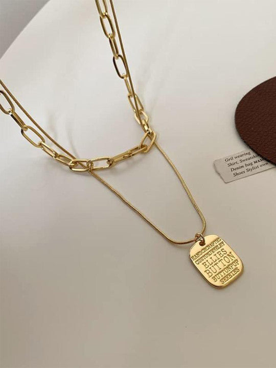 Multi Layer Punk Vintage Pendant Necklace For Women - My Store