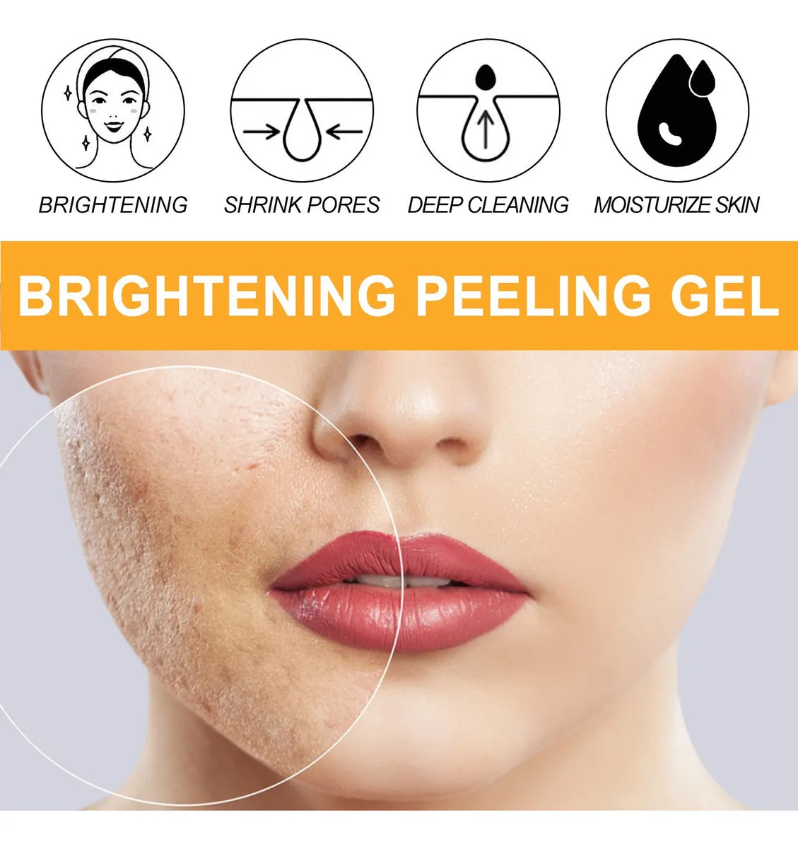 Orange Exfoliating White Cleansing Facial Gel - My Store