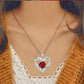 Double Heart Shaped Love Pendant With Zircon - My Store