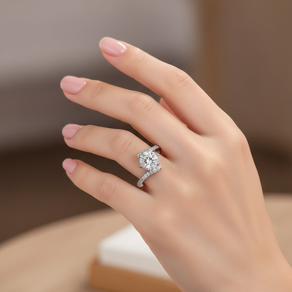 Female Moissanite Rhinestone Ring - My Store