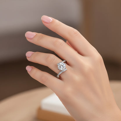 Female Moissanite Rhinestone Ring - My Store