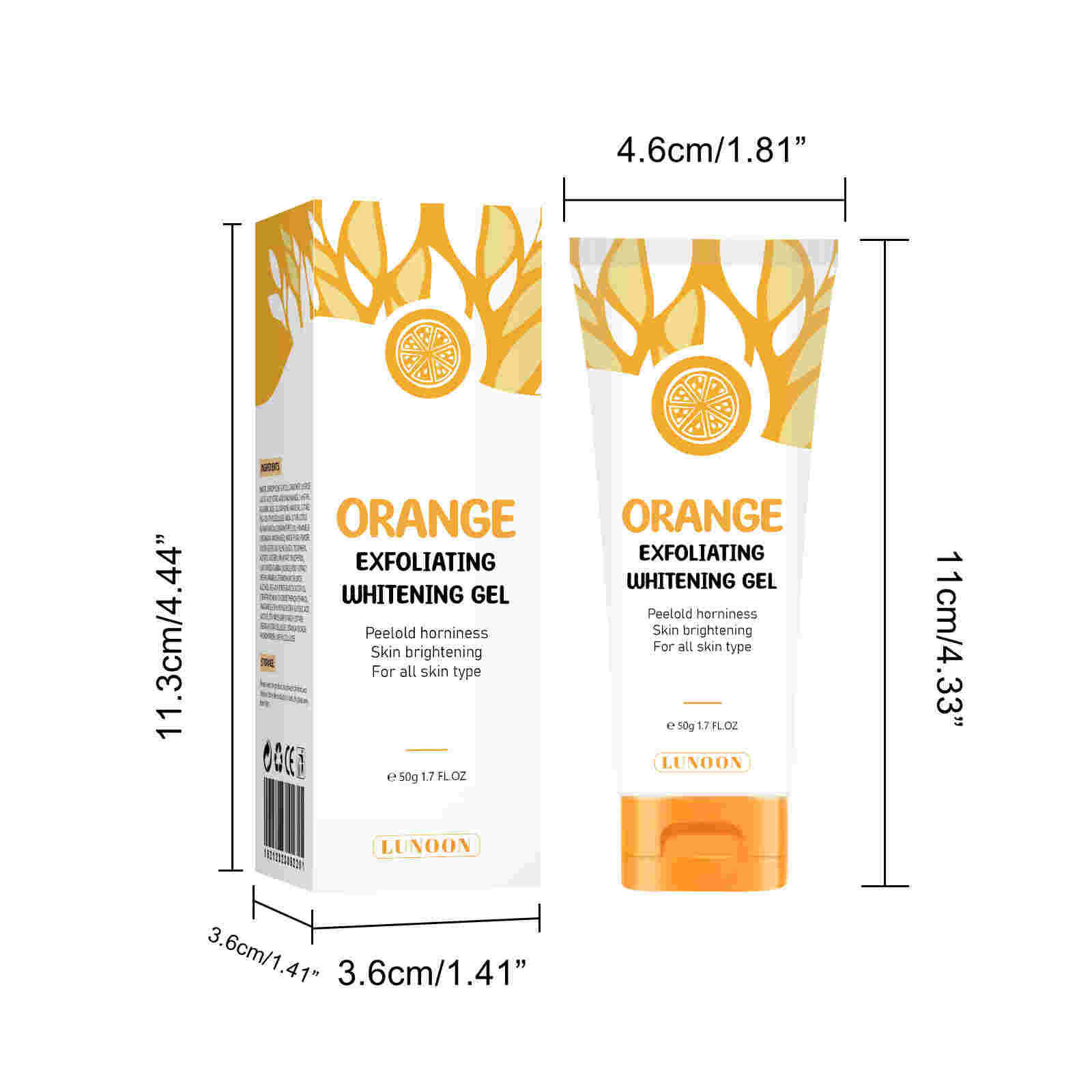 Orange Exfoliating White Cleansing Facial Gel - My Store